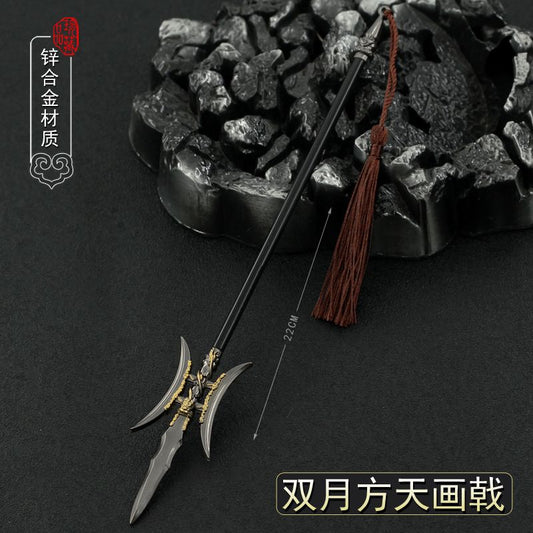 Chinese Micro Cold Weapon Toys Movie Show Cosplay Knives Guns Swords Halberds Stainless Steel Forging home desk decoration